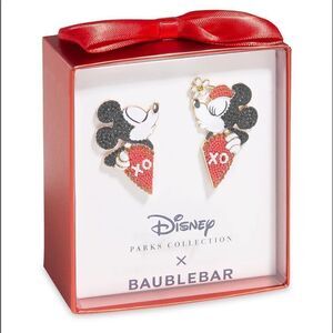NIB Disney Mickey and Minnie Mouse Pavé Earrings by BaubleBar